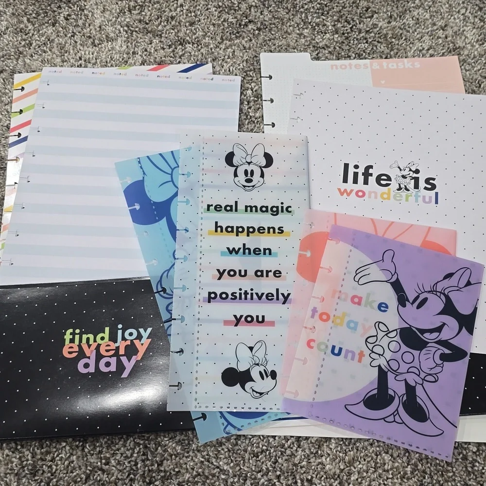 The Happy Planner Disney Minnie Mouse Classic Planner Companion & Extension Pack